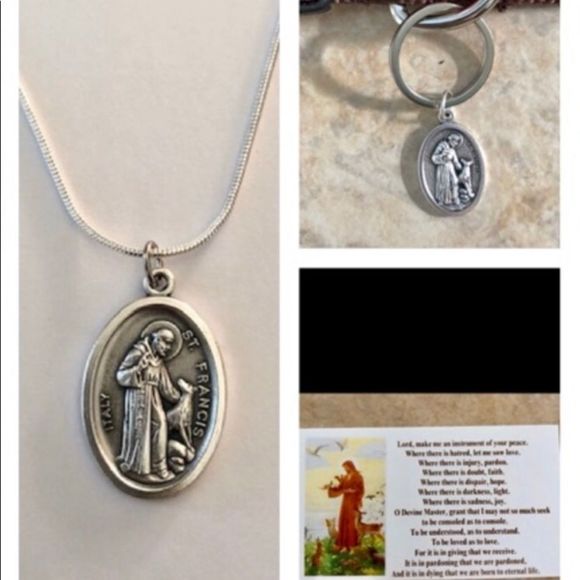 St Francis Pet Medal Tag - Saves Shelter Pets -USA - Picture 5 of 5